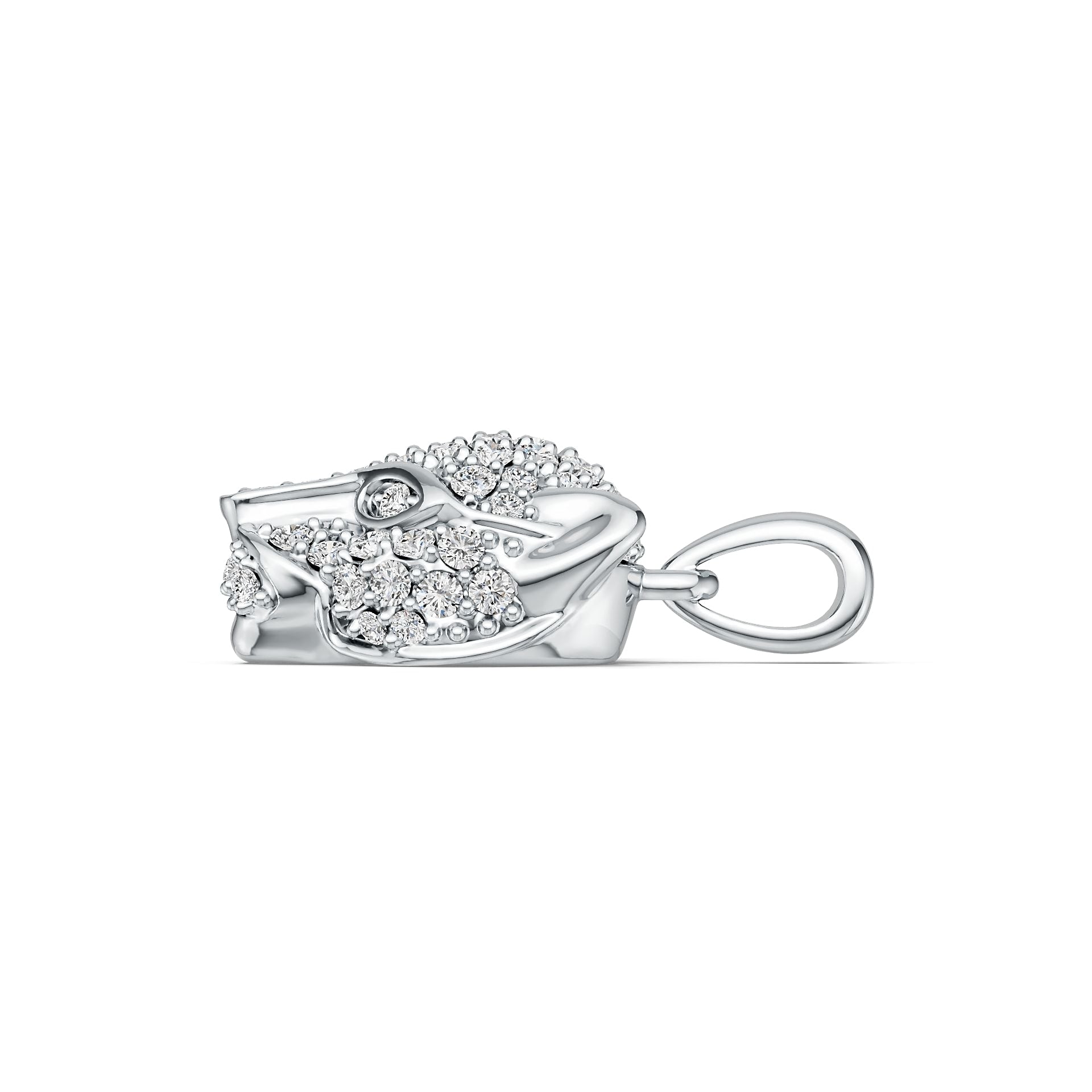 Sterling Silver Semi Mount Pendant Setting Round RD 1.5mm DHJ