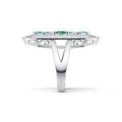 Sterling Silver Semi Mount Ring Setting Oval OV 7X5mm DHJ