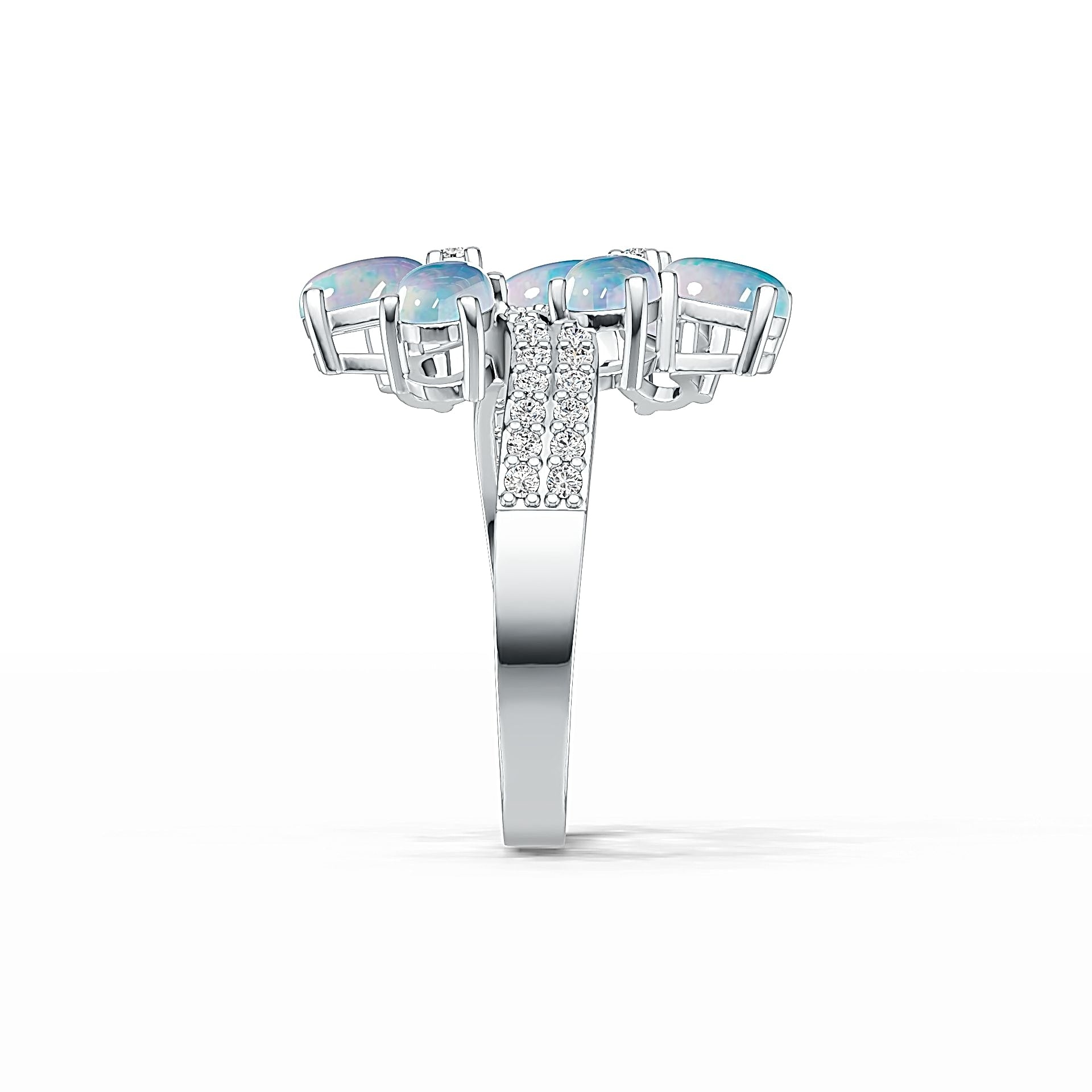 Sterling Silver Semi Mount Ring Setting Oval OV 6X4mm DHJ