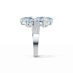 Sterling Silver Semi Mount Ring Setting Oval OV 6X4mm DHJ