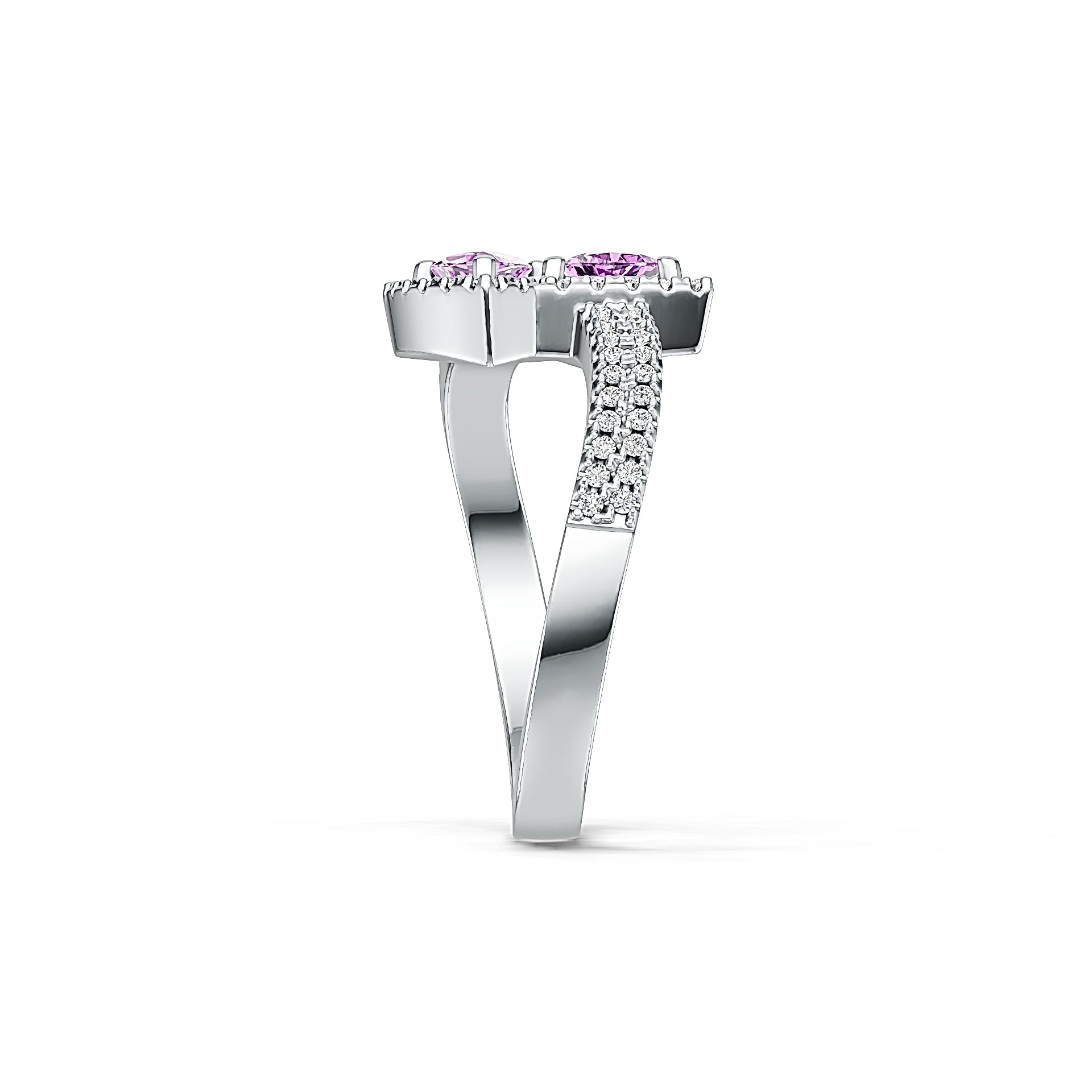 Sterling Silver Semi Mount Ring Setting Trillion TL 4X4mm DHJ
