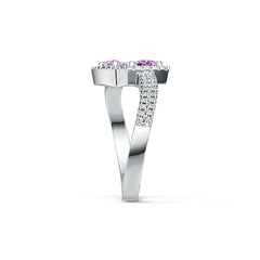 Sterling Silver Semi Mount Ring Setting Trillion TL 4X4mm DHJ