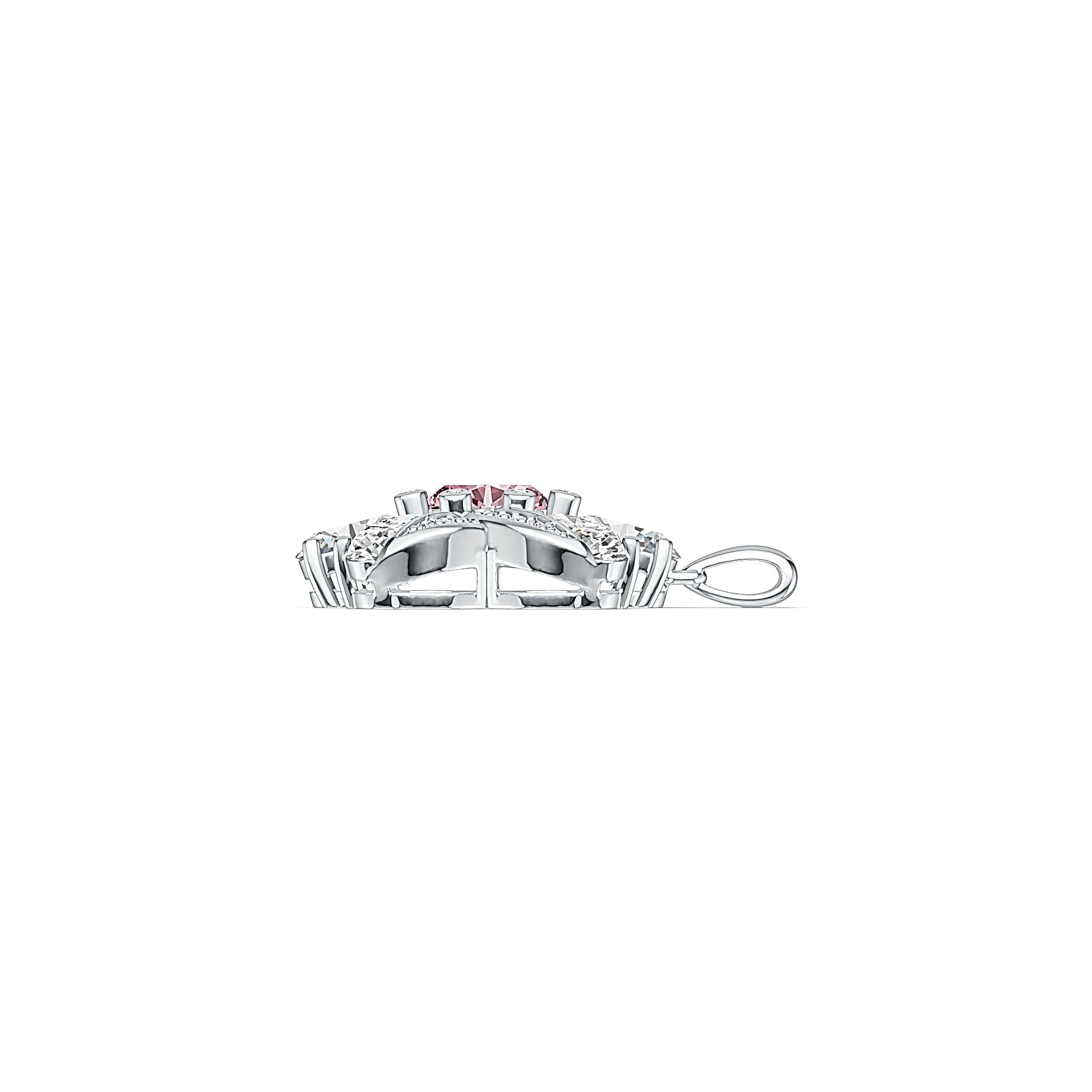 Sterling Silver Semi Mount Pendant Setting Oval OV 8X6mm OV 7X5mm DHJ