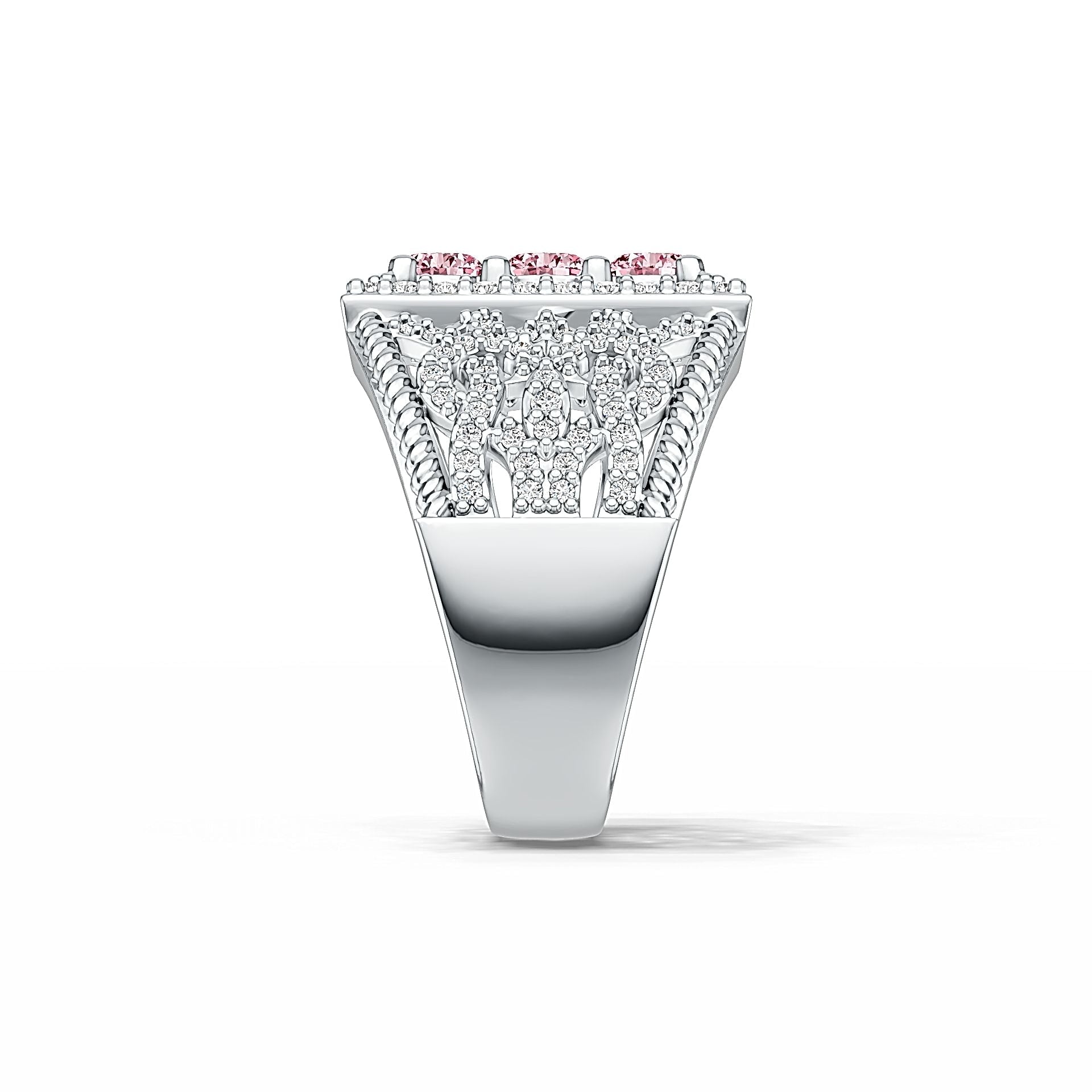 Sterling Silver Semi Mount Ring Setting Round RD 4x4mm DHJ