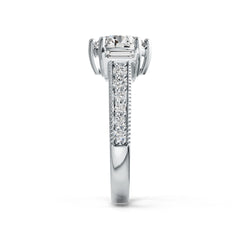 Sterling Silver Semi Mount Ring Setting Round RD 8X8mm DHJ