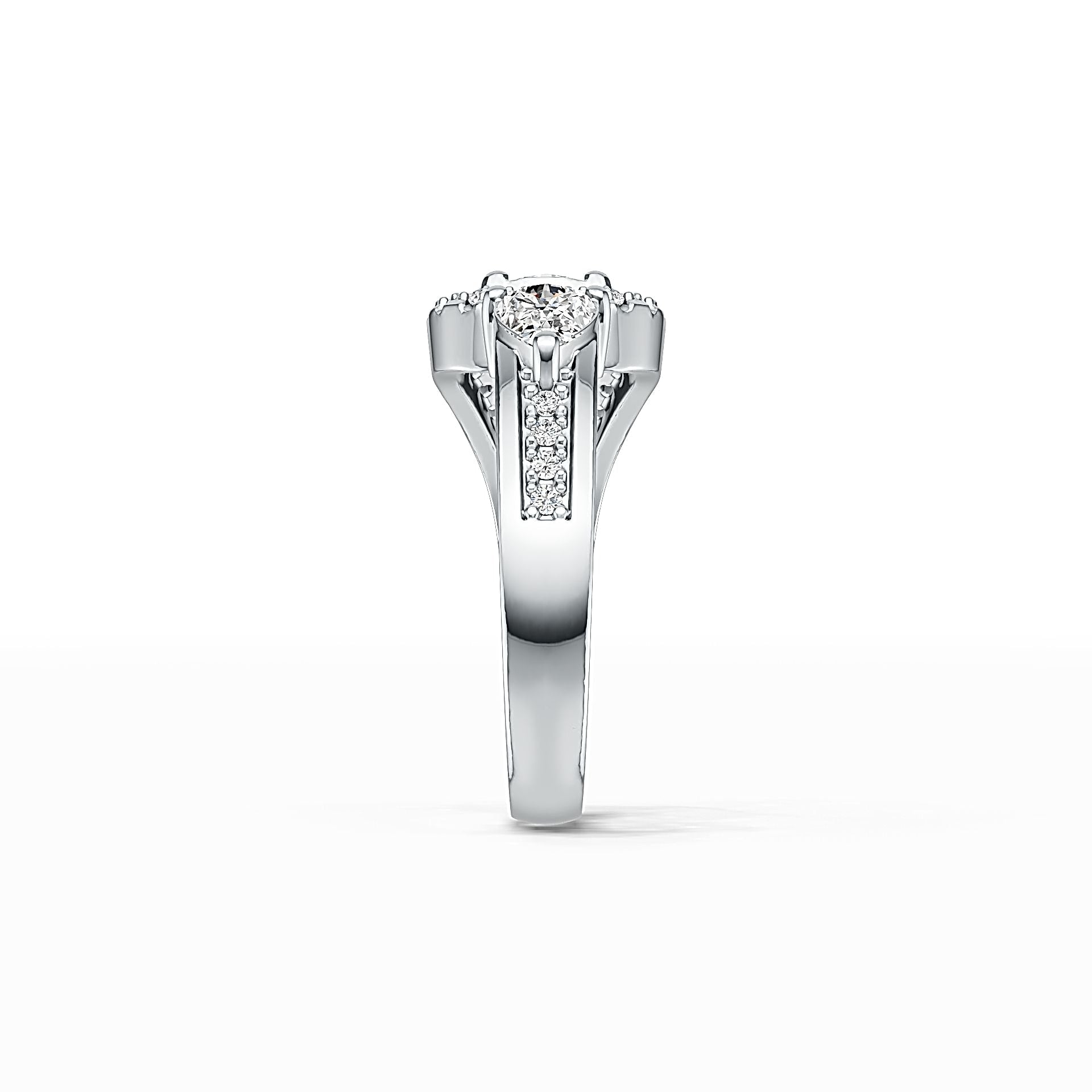 Sterling Silver Semi Mount Ring Setting Pear PE 7X5mm DHJ