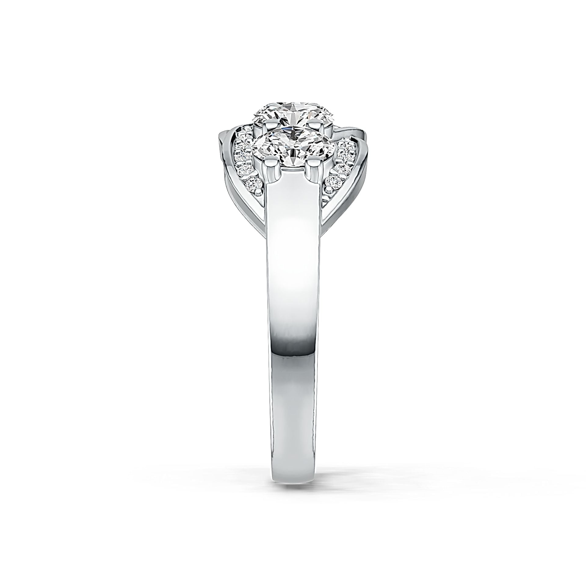 Sterling Silver Semi Mount Ring Setting Oval OV 5X4mm DHJ