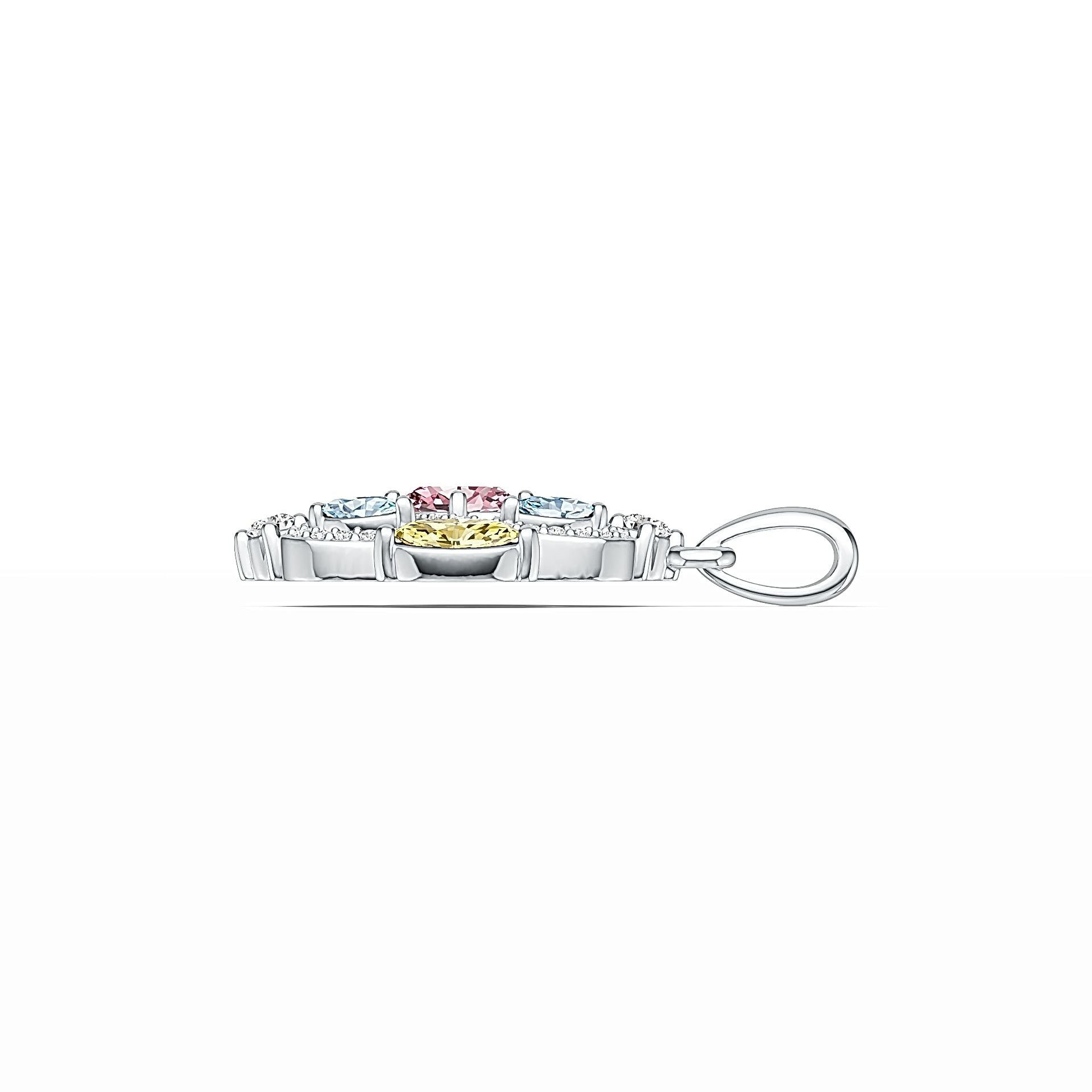 Sterling Silver Semi Mount Pendant Setting Oval OV 6X4mm DHJ