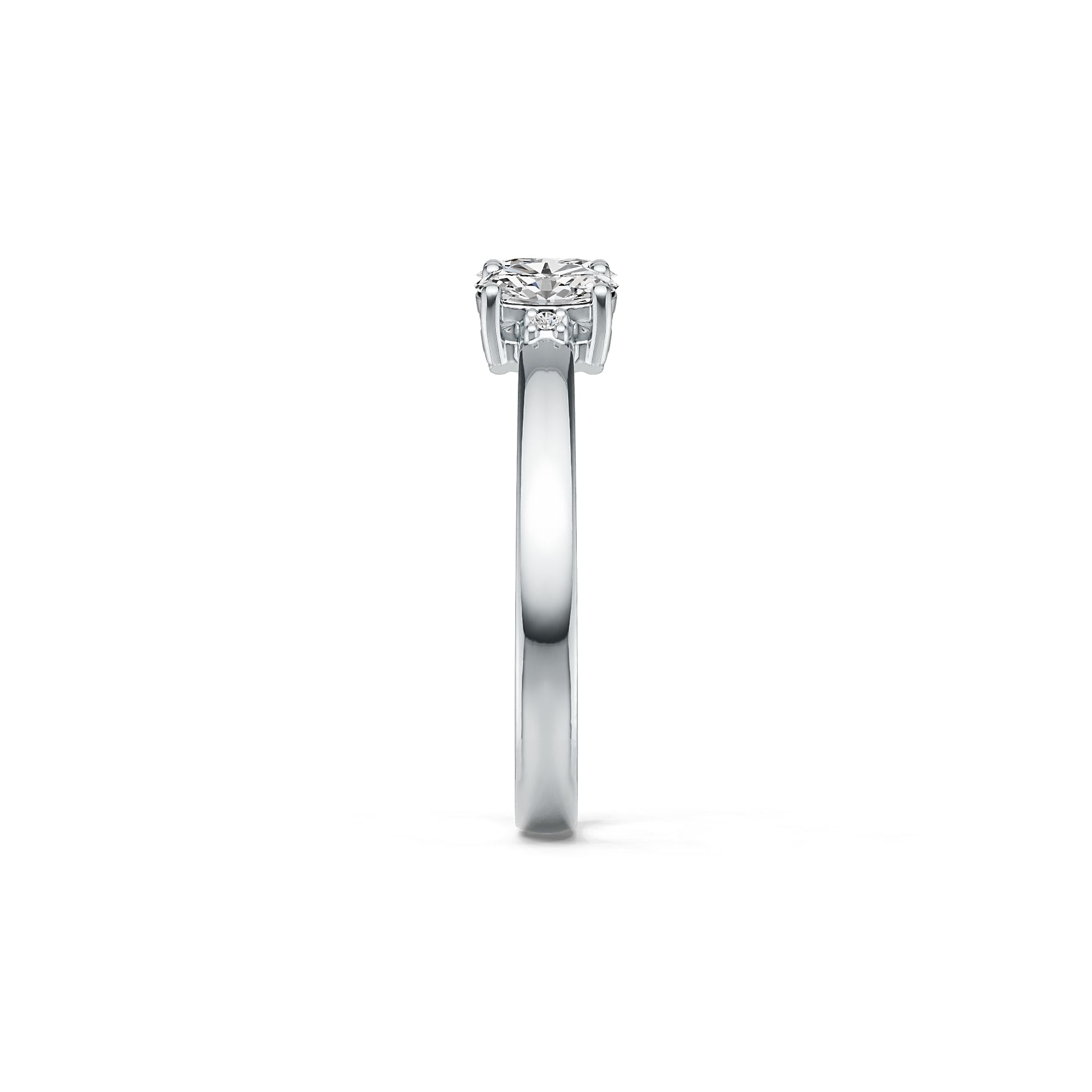 Sterling Silver Semi Mount Ring Setting Oval OV 6X4mm DHJ