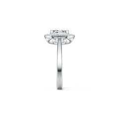 Sterling Silver Semi Mount Ring Setting Oval OV 8X6mm Halo DHJ