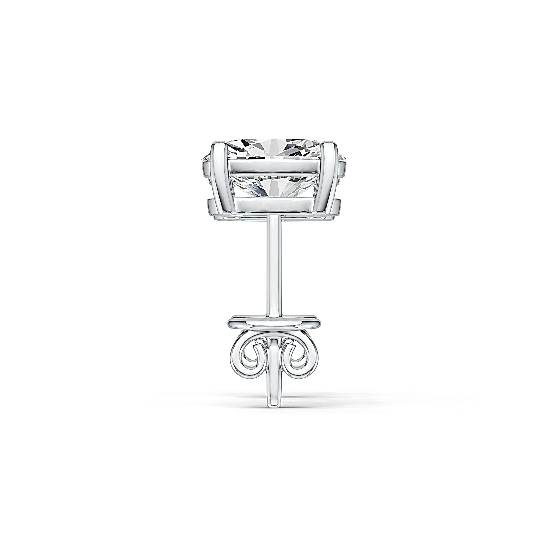 Sterling Silver Semi Mount Earrings Setting Oval OV 8X6mm DHJ