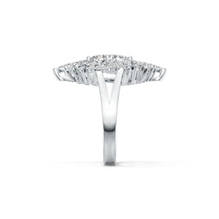 Sterling Silver Semi Mount Ring Setting Round RD Cluster Áæ§Èï∂mm DHJ