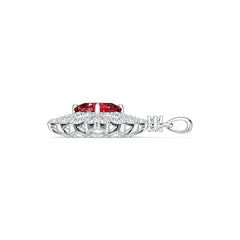 Sterling Silver Semi Mount Pendant Setting Cushion CU 10X10mm DHJ