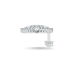 Sterling Silver Semi Mount Earrings Setting Pear PE 4X3mm DHJ