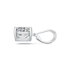 Sterling Silver Semi Mount Earrings Setting Cushion CU 10X10mm DHJ
