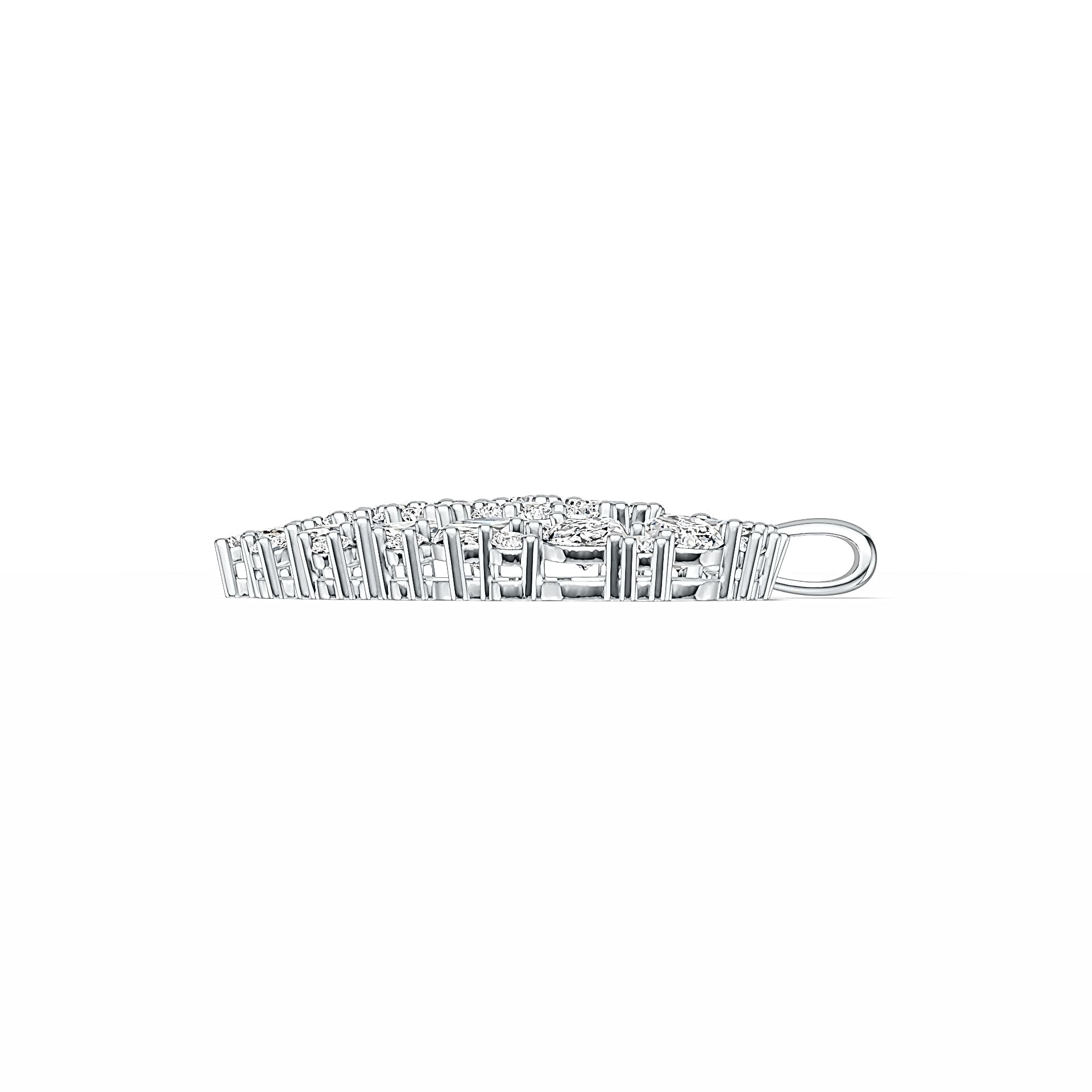 Sterling Silver Semi Mount Pendant Setting Pear PE 6X4mm DHJ