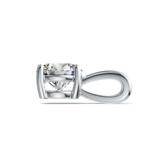 Sterling Silver Semi Mount Pendant Setting Round RD 6.5mm DHJ