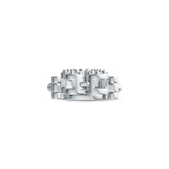 Sterling Silver Semi Mount Bracelet Setting Trillion TR 7X7mm with White Topaz or Moissanite DHJ