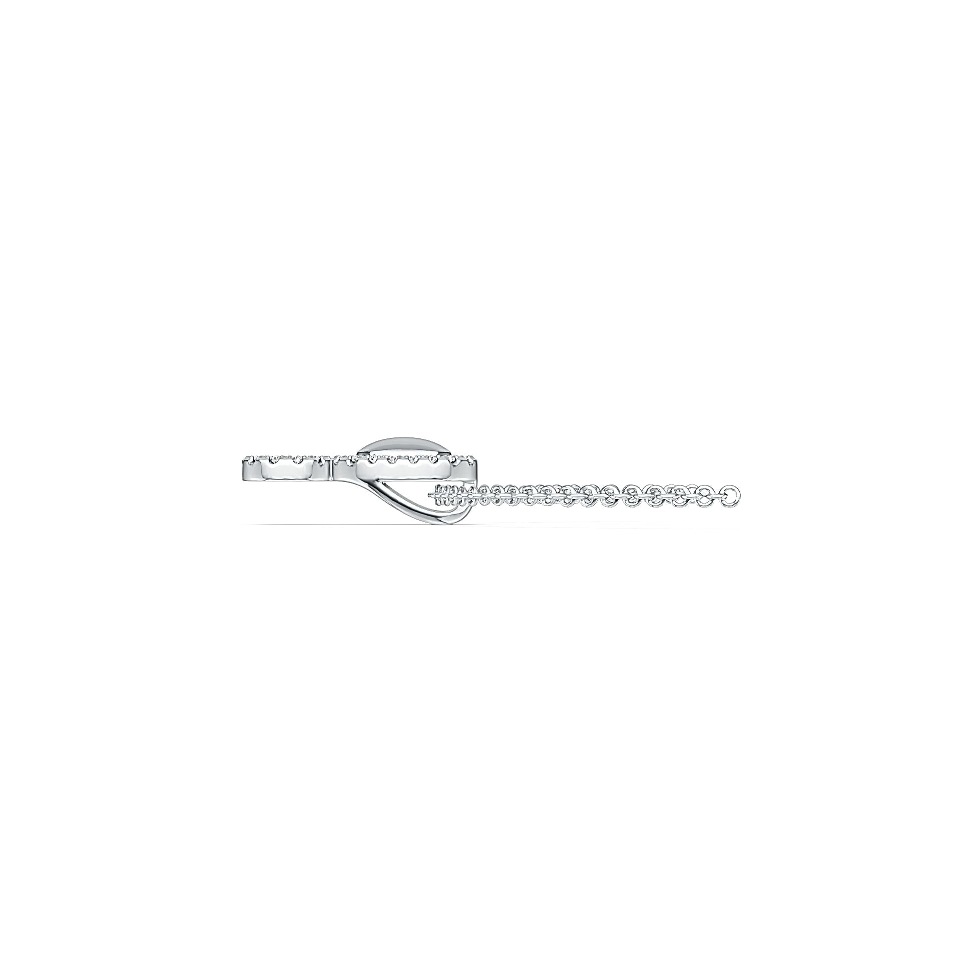 Sterling Silver Double Circle Halo Pendant Infinity with White Topaz or Moissanite DHJ