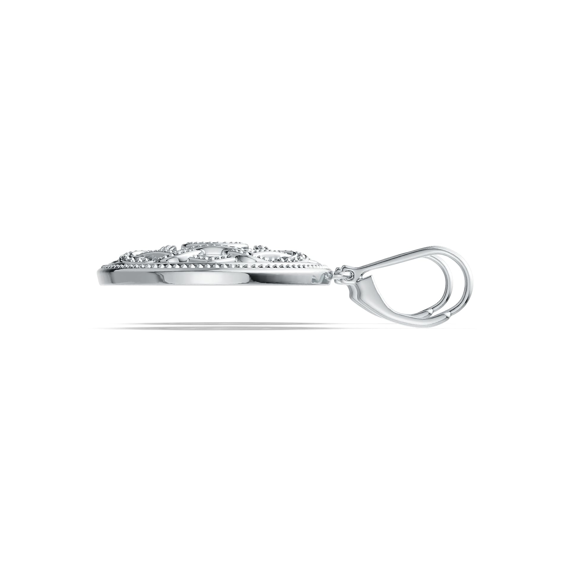 Sterling Silver Semi Mount Earrings Setting Round RD 6x6mm DHJ