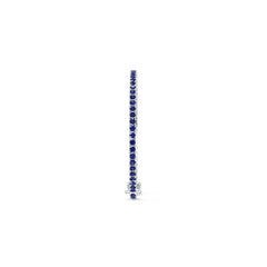 Sterling Silver Tennis Moissanite or Sapphire Bracelet Round RD 3x3mm