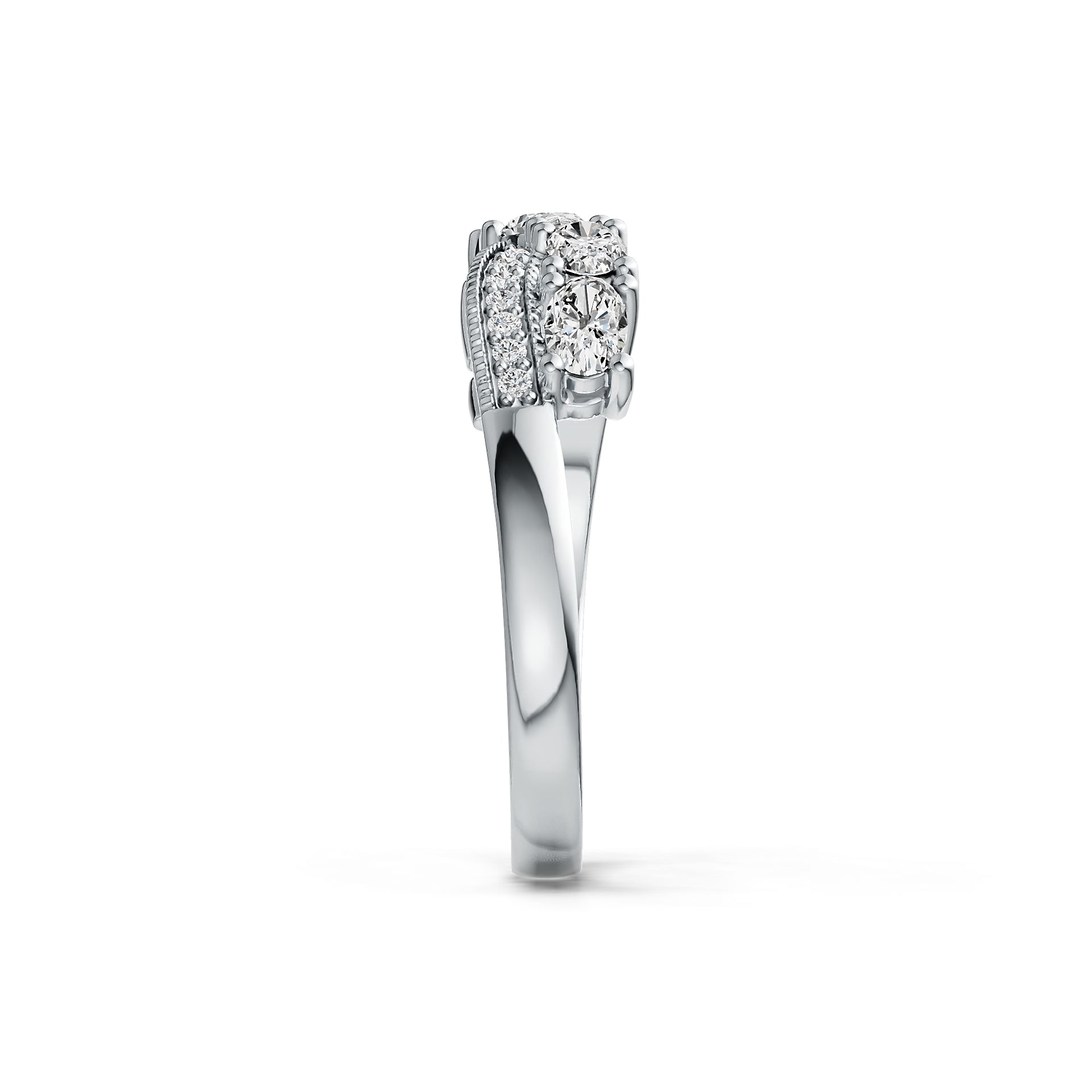 Sterling Silver Semi Mount Ring Setting Oval OV 5X3mm DHJ
