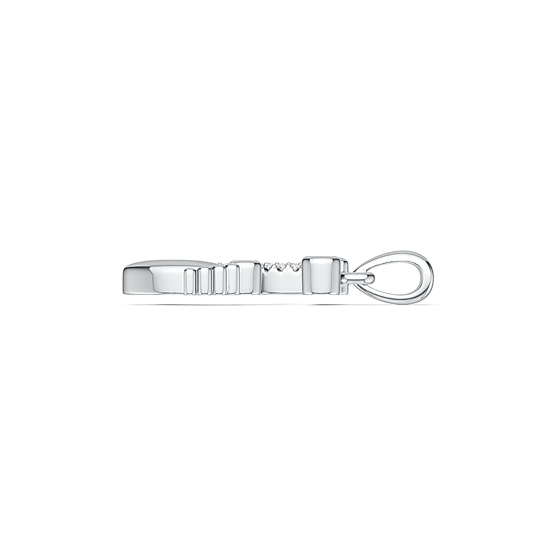 Sterling Silver Semi Mount Pendant Setting Round RD 2x2mm Mom and Baby Feet Pendant DHJ