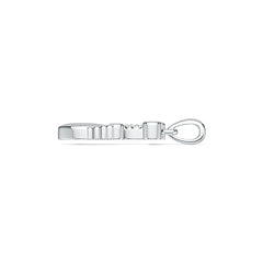 Sterling Silver Semi Mount Pendant Setting Round RD 2x2mm Mom and Baby Feet Pendant DHJ