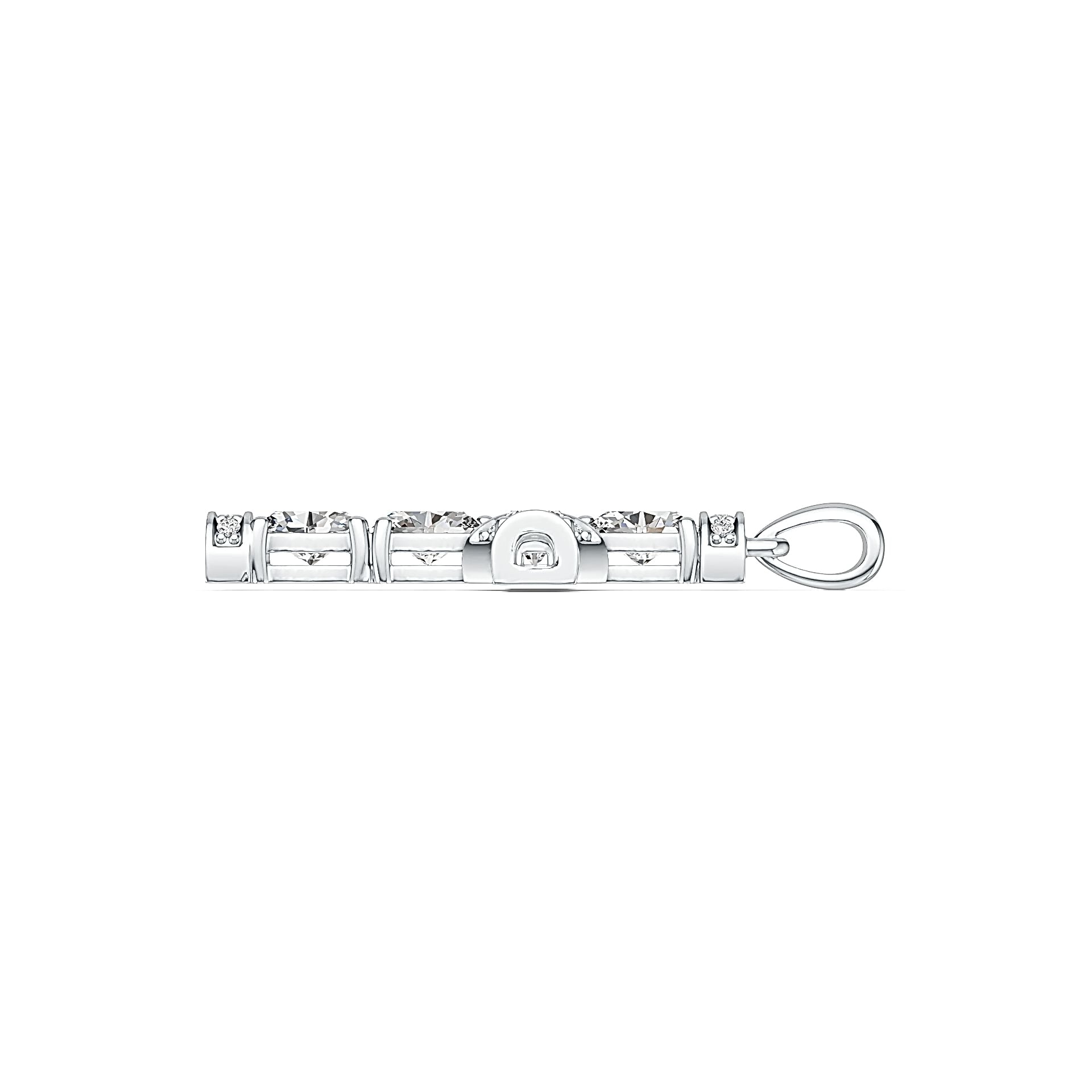 Sterling Silver Semi Mount Pendant Setting Oval OV 6X4mm DHJ