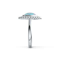 Sterling Silver Semi Mount Ring Setting Oval OV 10X8mm Cabochon DHJ