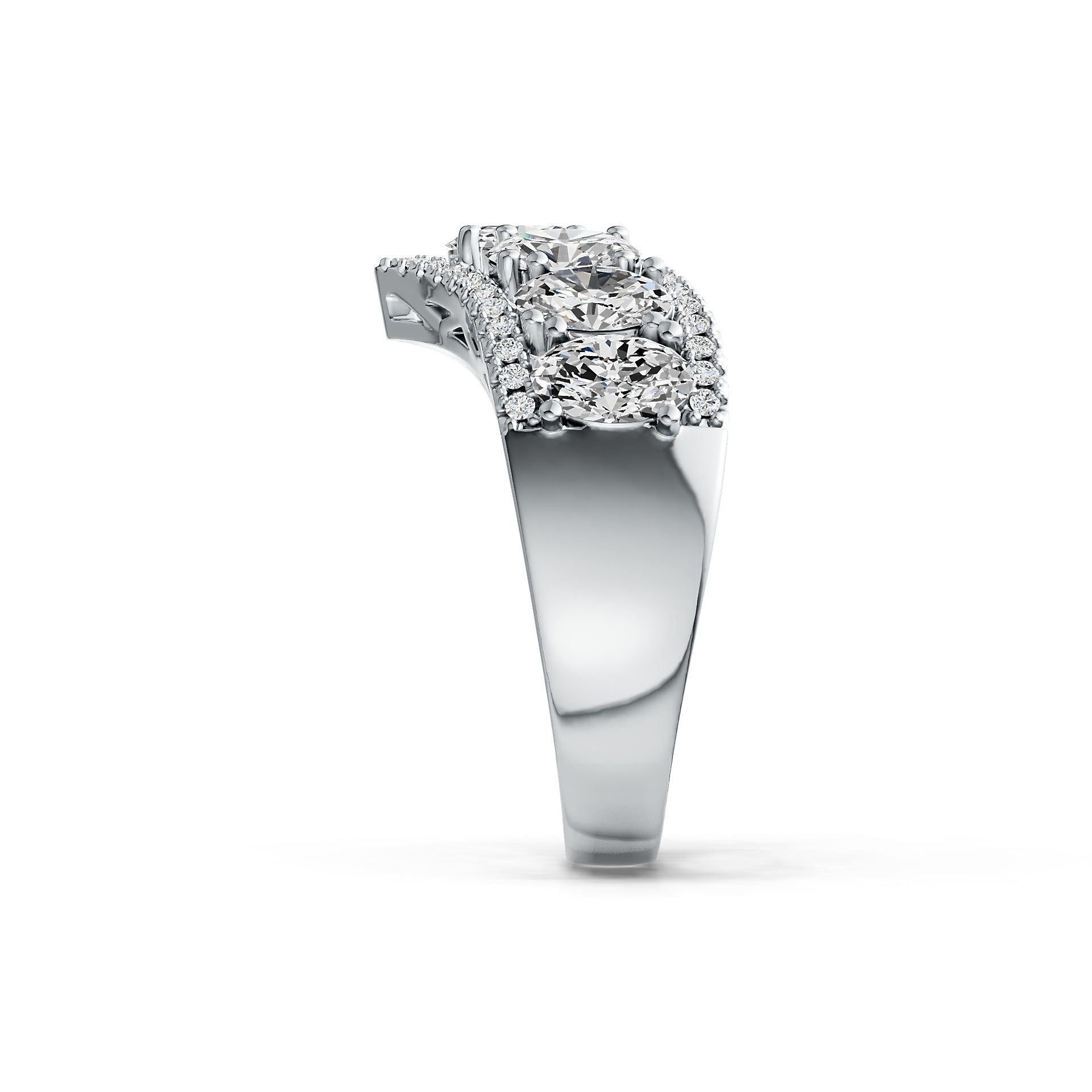 Sterling Silver Semi Mount Ring Setting Oval OV 6X4mm DHJ