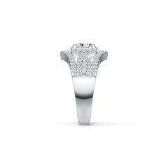 Sterling Silver Semi Mount Ring Setting Oval OV 8X6mm with White Topaz or Moissanite DHJ