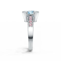 Sterling Silver Semi Mount Ring Setting Oval OV 10X8MM DHJ