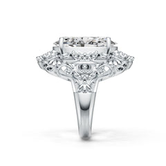 Sterling Silver Semi Mount Ring Setting Oval OV 20X15mm Cocktail Ring DHJ