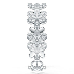 Sterling Silver Daisy Floral Bracelet