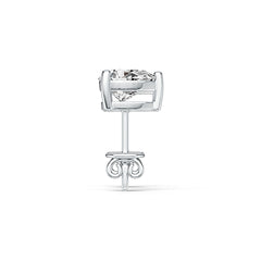 Sterling Silver Semi Mount Earrings Setting Pear PE 7X5mm Simple Stud - Syzjewelry