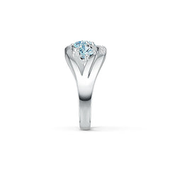 Sterling Silver Semi Mount Ring Setting Round RD 4x4mm DHJ