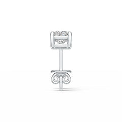 Sterling Silver Semi Mount Earrings Setting Round RD 5x5mm DHJ
