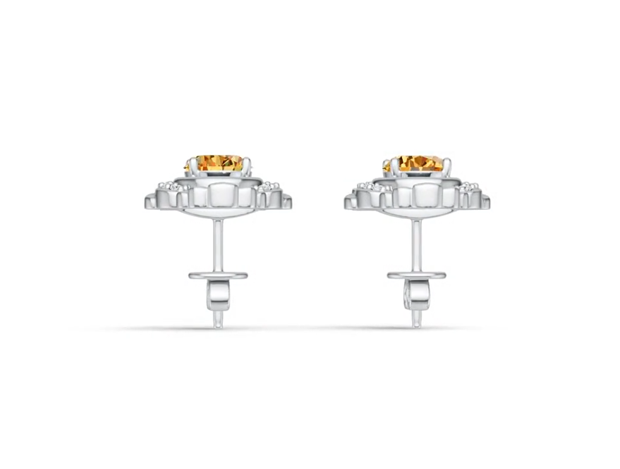Sterling Silver Semi Mount Earrings Setting Oval OV 8X6mm DHJ