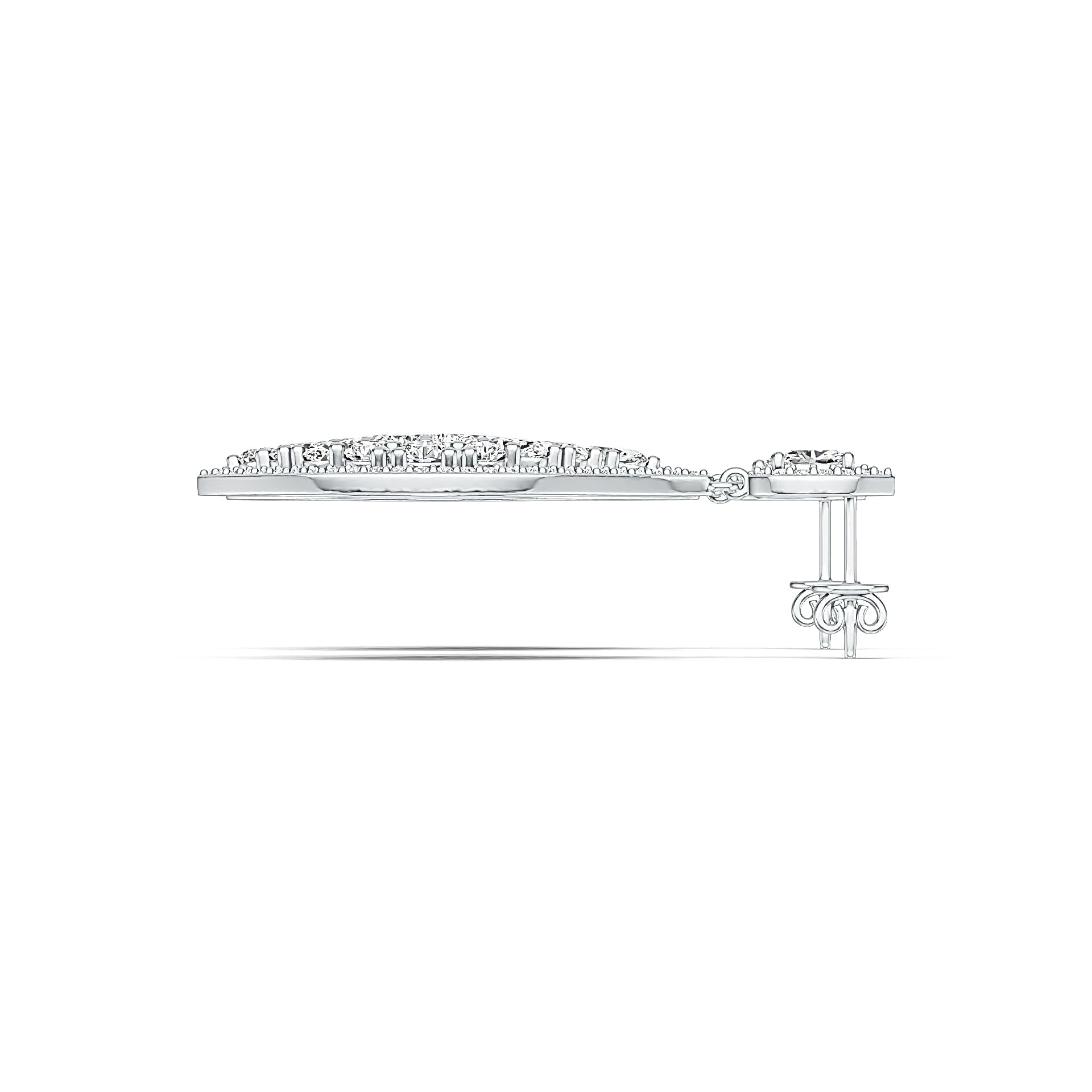 Sterling Silver Semi Mount Earrings Setting Oval OV 5X3mm DHJ