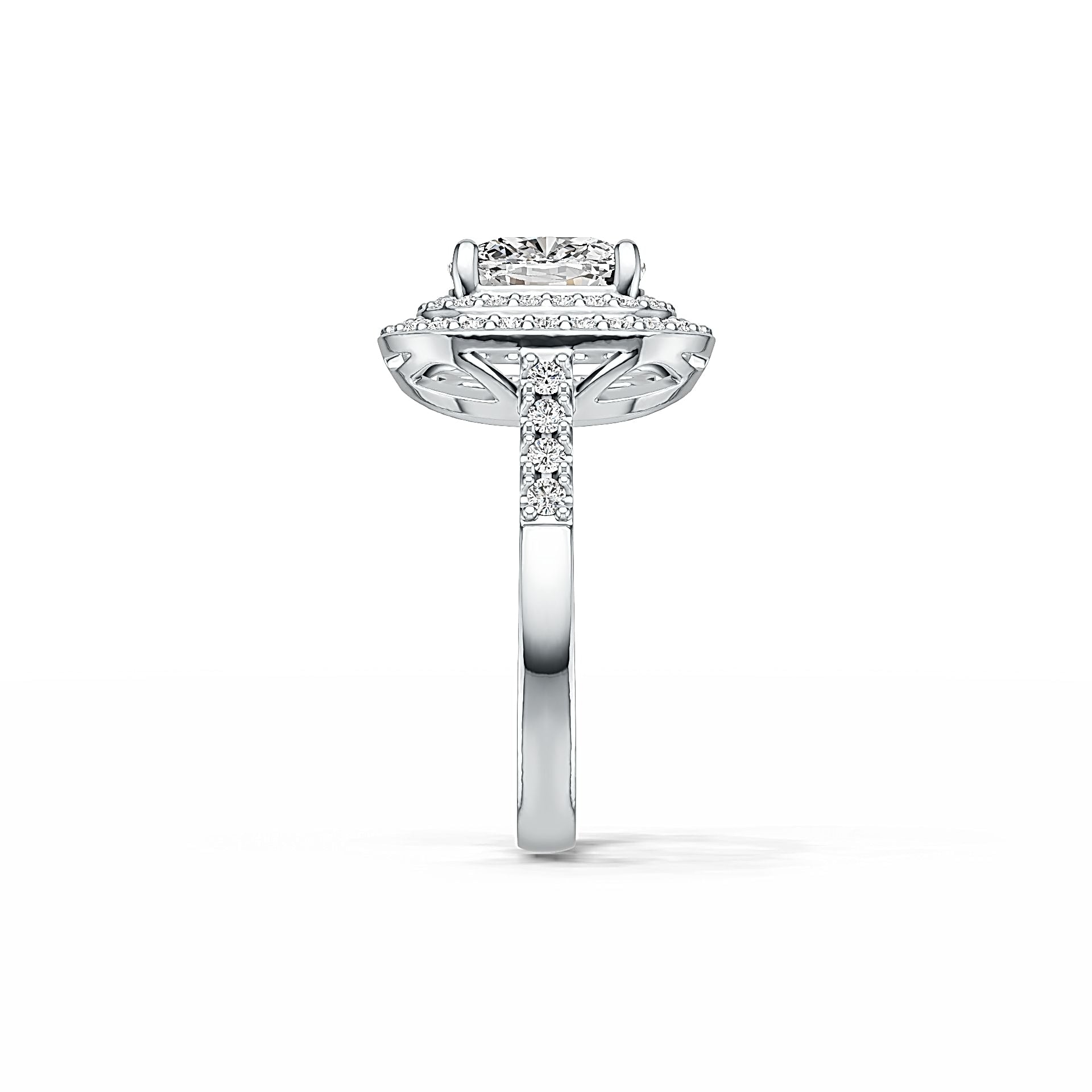Sterling Silver Semi Mount Ring Setting Cushion CU 8X8mm Syzjewelry
