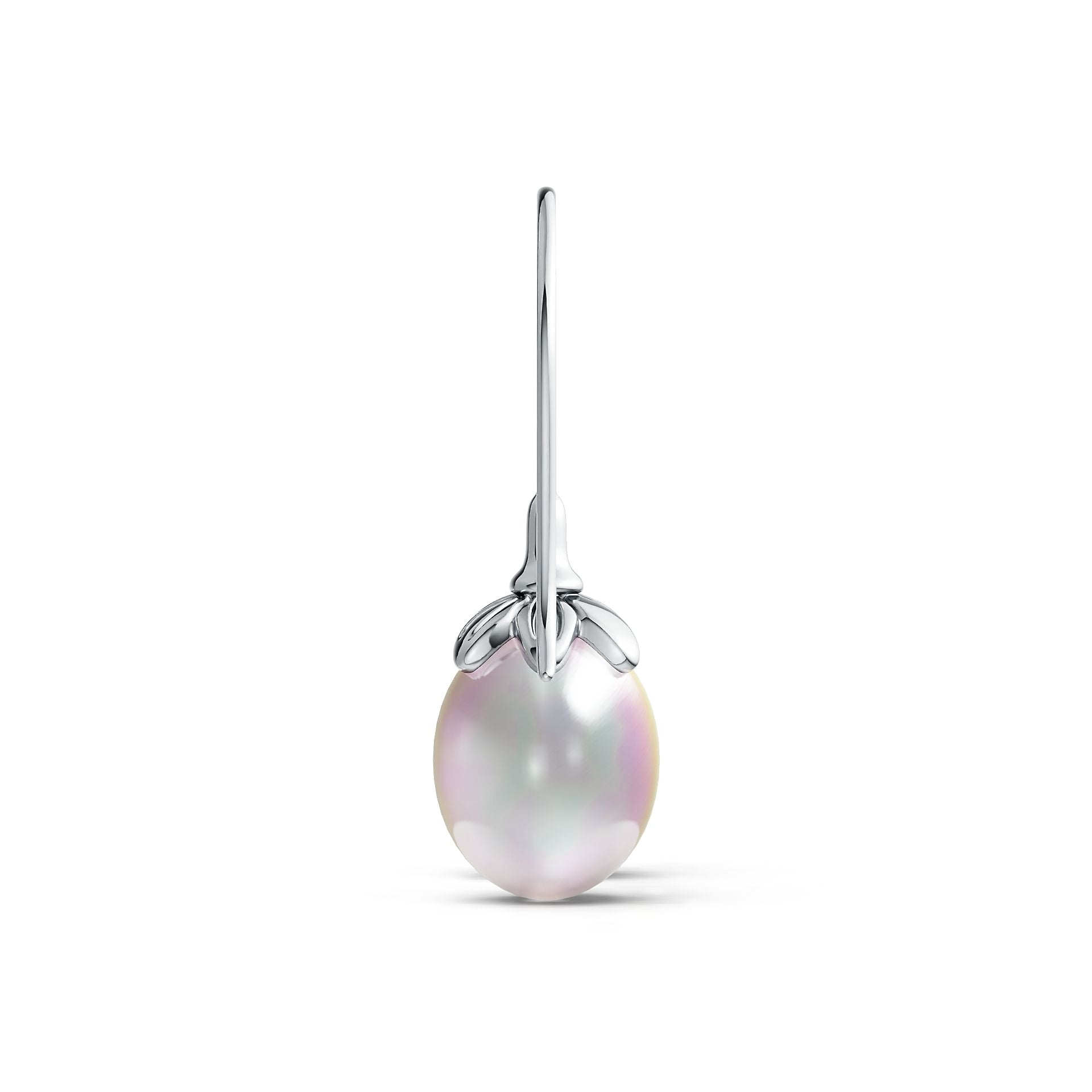 Sterling Silver Semi Mount Earrings Setting Round RD 9.8X12mm DHJ