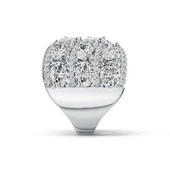 Sterling Silver Semi Mount Ring Setting Oval OV 6X4mm with White Topaz DHJ