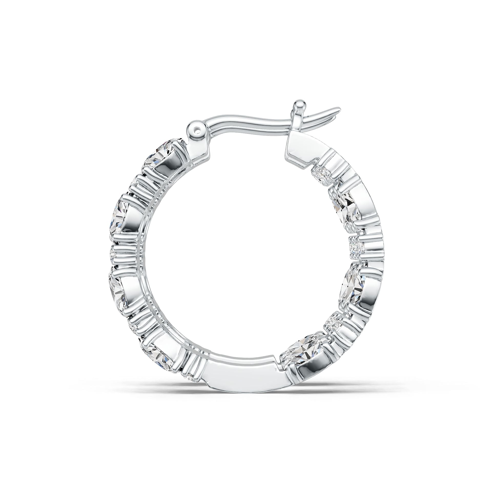 Sterling Silver Semi Mount Earrings Setting Oval OV 5X3mm DHJ