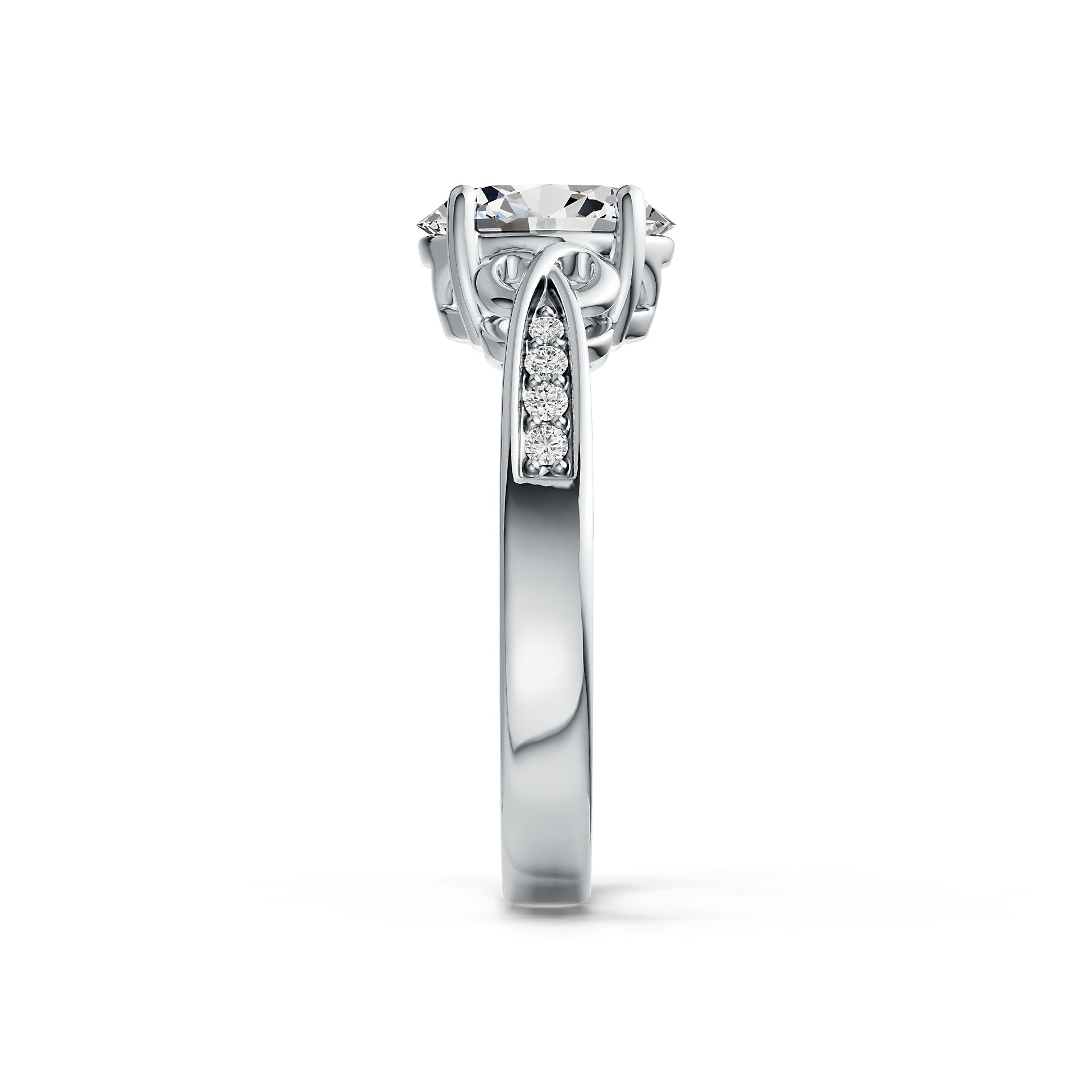Sterling Silver Semi Mount Ring Setting Oval OV 9X7mm DHJ