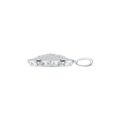 Sterling Silver Semi Mount Pendant Setting Round RD 3.5mm DHJ