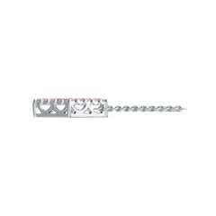 10K Gold Diamond-Shaped Cluster Pendant with White Topaz or Moissanite Syzjewelry