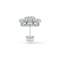 Sterling Silver Semi Mount Earrings Setting Oval OV 6X4mm DHJ