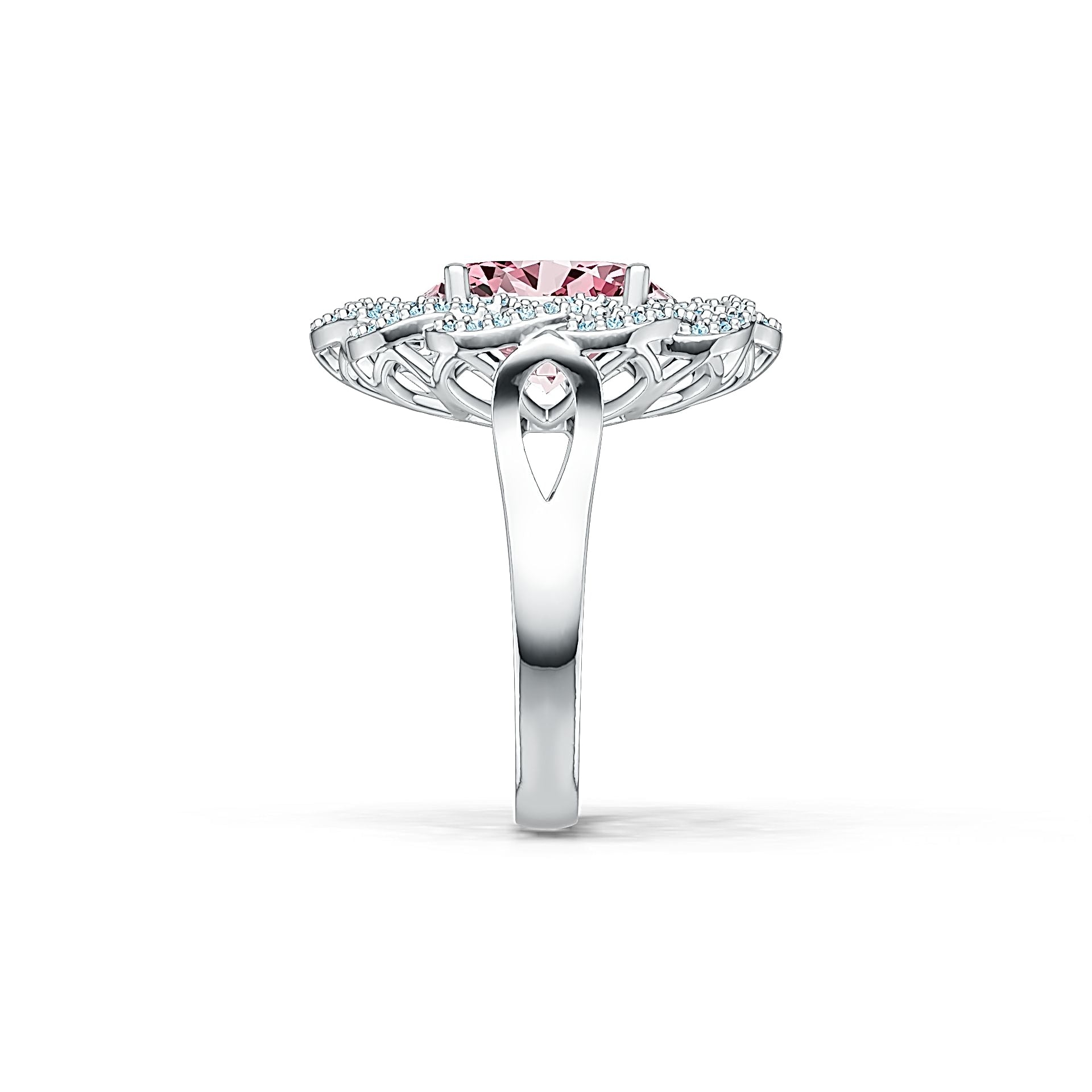 Sterling Silver Semi Mount Ring Setting Oval OV 12X10mm DHJ