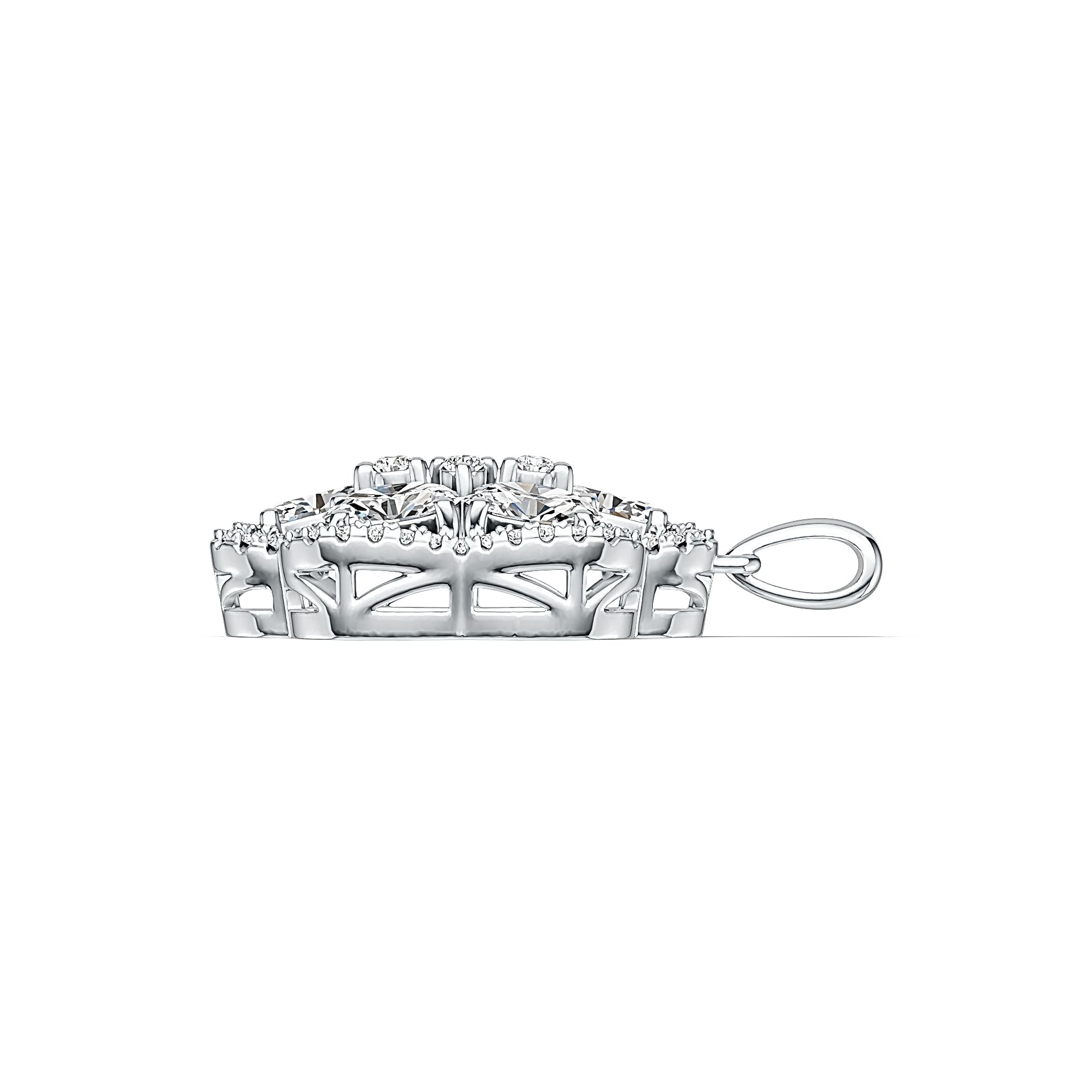 Sterling Silver Semi Mount Pendant Setting Oval OV 6X4mm DHJ